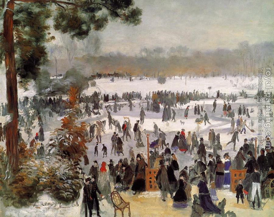 Pierre Auguste Renoir : Skaters in the Bois de Boulogne